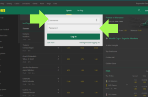 How to Login in bet365 step 2