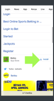 Betika Download iOS App step 1