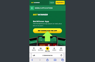 Betwinner How to Download the App for iOS step 3