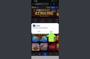 How to Download CyberBet App for Android step 3