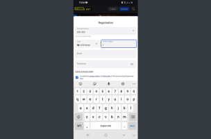 CyberBet How to Register Through the App step 3