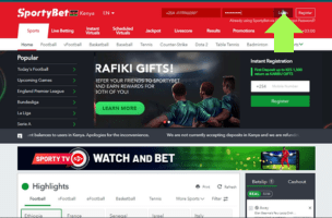 SportyBet How to Bet step 1